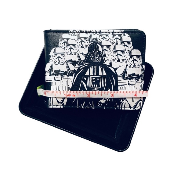 Darth Vader Stormtroopers Men’s Bi-Fold Wallet Star Wars Join The Dark Side NEW - Picture 4 of 6